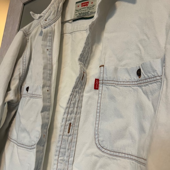Retro 90s Levi jeans button up shirt - Picture 3 of 6